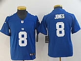 Youth Nike Giants 8 Daniel Jones Royal Vapor Untouchable Limited Jersey,baseball caps,new era cap wholesale,wholesale hats
